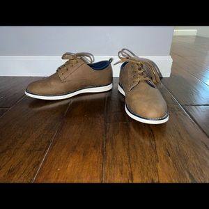 Cat and Jack size 6 boys brown dress shoes.